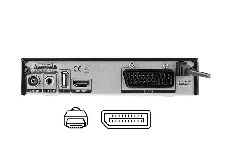 URZ0336C Cabletech DVB-T/C beltéri egység, H.265 HEVC