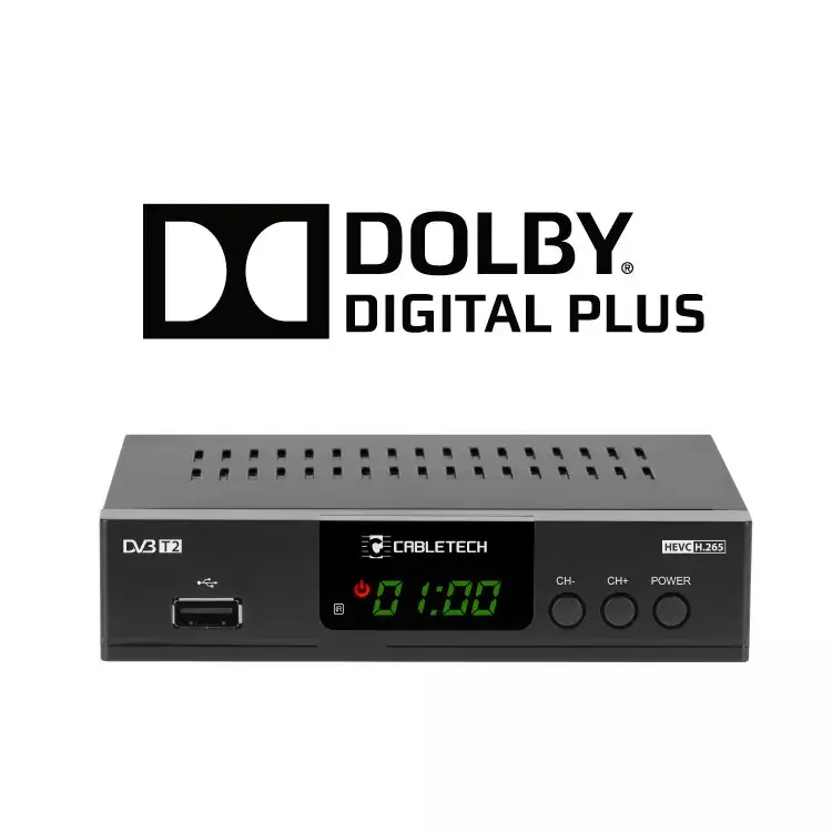 URZ0338A Cabletech DVB-T/DVB-T2 beltéri egység, H.265 HEVC