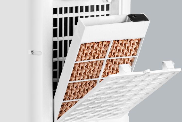 TSA8043 * Ventilátor, levegőhűtő és párásító funkcióval, fehér színű, 80W TEESA TSA8043 * Ventilátor, levegőhűtő és párásító funkcióval, fehér színű, 80W TEESA